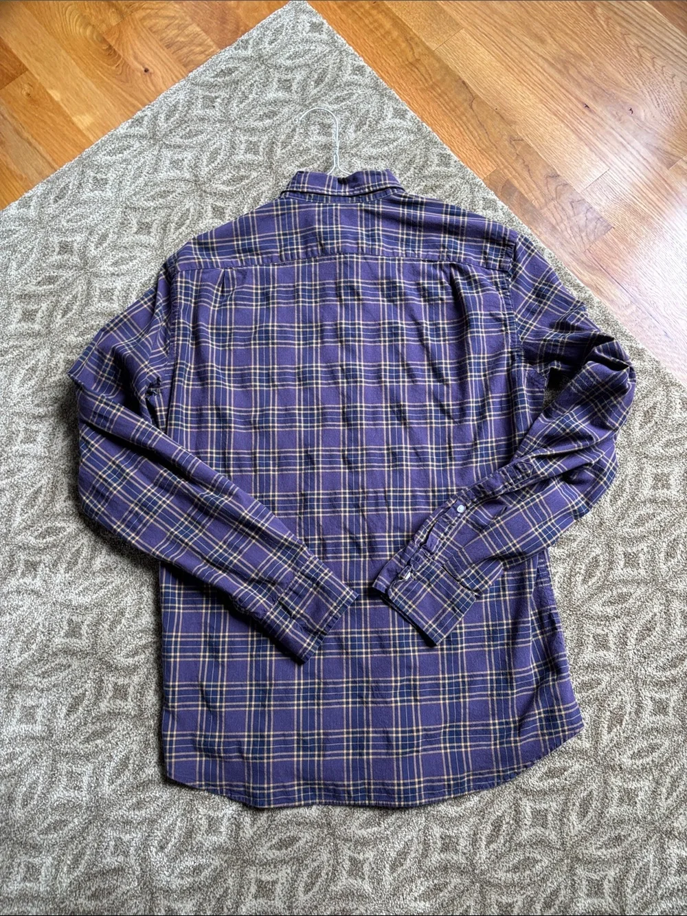 J. Crew Purple Plaid Button-Down Shirt